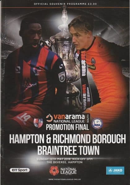 Hampton & Richmond Borough v Braintree Town  13-May-2018