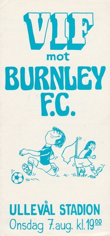 VIF (Vålerenga) v Burnley 07-Aug-1974