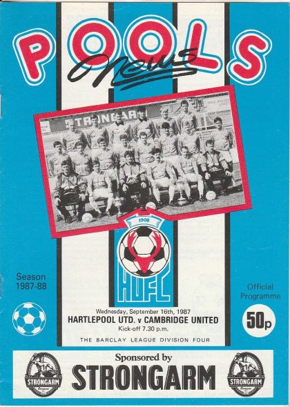 Hartlepool United v Cambridge United 16-Sep-1987