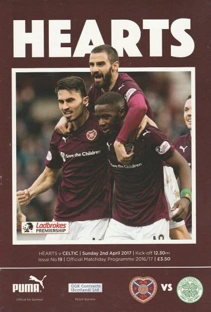 Heart of Midlothian v Glasgow Celtic 02-Apr-2017