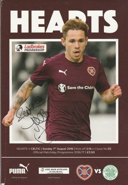 Heart of Midlothian v Glasgow Celtic 07-Aug-2016
