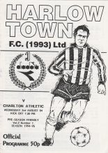 Harlow Town v Charlton Athletic  03-Aug-1994