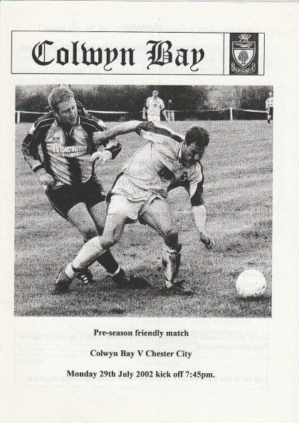 Colwyn Bay v Chester City 29-Jul-2002