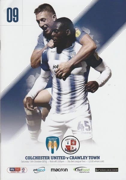 Colchester United v Crawley Town 13-Oct-2018