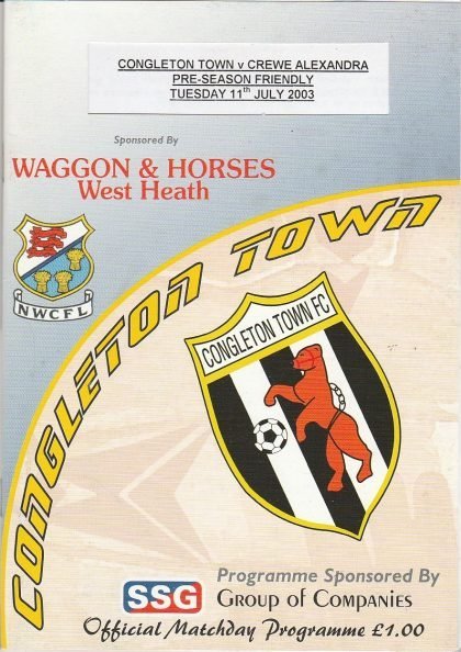 Congleton Town v Crewe Alexandra  11-Jul-2003
