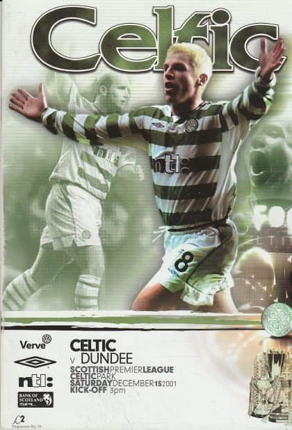 Glasgow Celtic v Dundee 15-Dec-2001