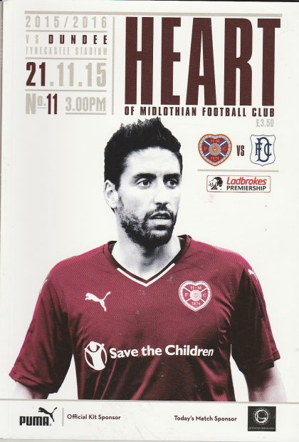 Heart of Midlothian v Dundee 21-Nov-2015
