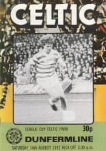 Glasgow Celtic v Dunfermline Athletic 14-Aug-1982