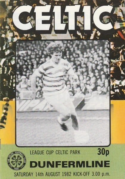 Glasgow Celtic v Dunfermline Athletic 14-Aug-1982