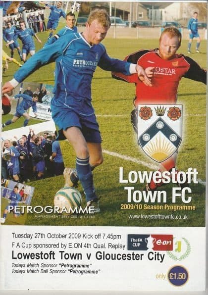 Lowestoft Town v Gloucester City  27-Oct-2009