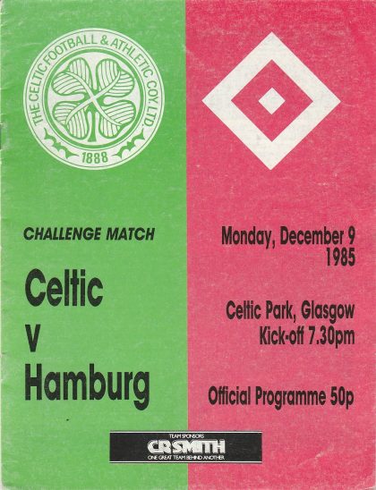 Glasgow Celtic v HSV Hamburg 09-Dec-1985