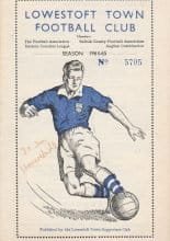 Lowestoft Town v Haverhill Rovers  30-Jan-1965