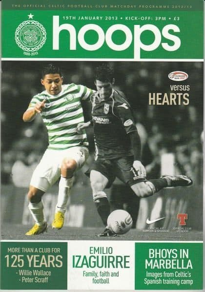 Glasgow Celtic v Heart of Midlothian 19-Jan-2013
