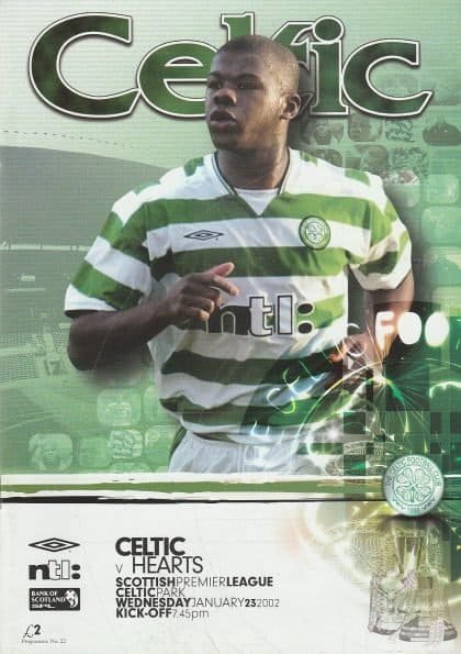 Glasgow Celtic v Heart of Midlothian 23-Jan-2002