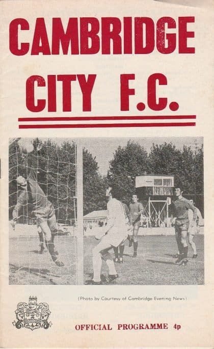 Cambridge City v Hereford United 27-Nov-1971