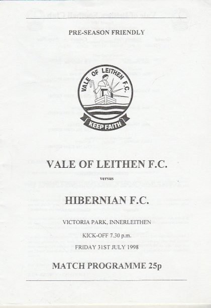 Vale of Leithen v Hibernian  31-Jul-1998