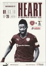 Heart of Midlothian v Inverness Caledonian Thistle 01-Mar-2016