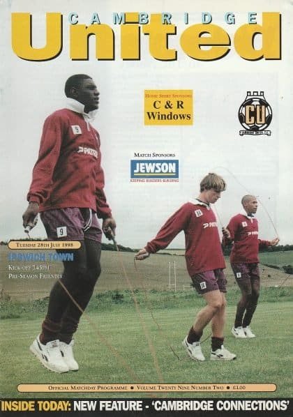 Cambridge United v Ipswich Town 07-Aug-1987