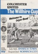 Colchester United v Ipswich Town   30-Jul-1979