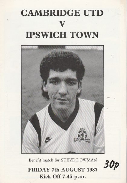Cambridge United v Ipswich Town 07-Aug-1987
