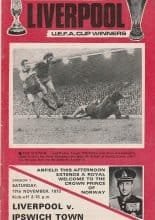 Liverpool v Ipswich Town   17-Nov-1973