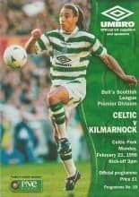 Glasgow Celtic v Kilmarnock 21-Feb-1998