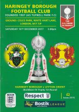 Haringey Borough v Leyton Orient  16-Dec-2017