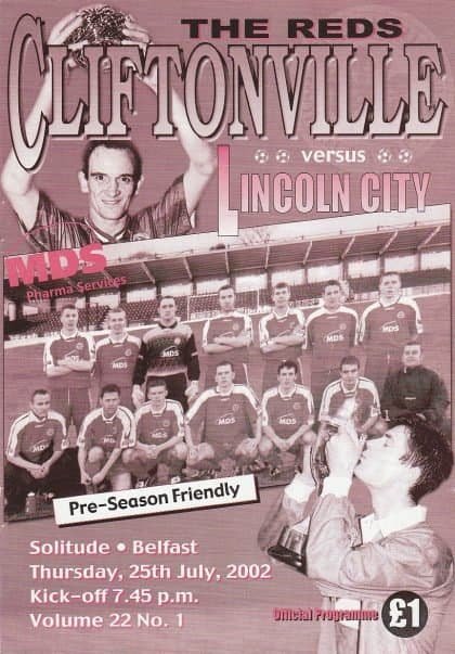Cliftonville v Lincoln City 25-Jul-2002