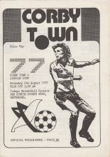 Corby Town v Lincoln City  06-Aug-1977