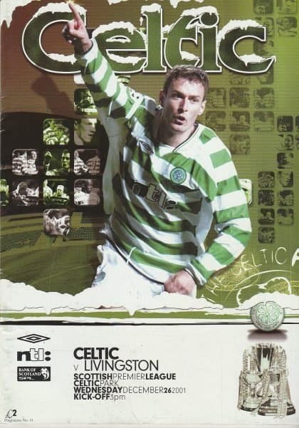 Glasgow Celtic v Livingston  26-Dec-2001