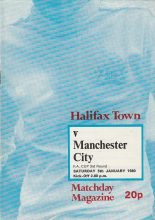 Halifax Town v Manchester City  05-Jan-1980