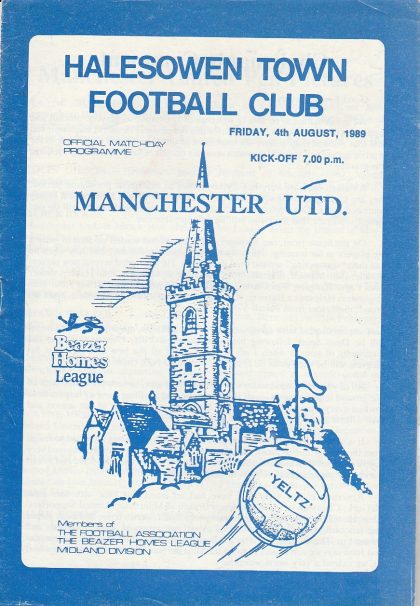 Halesowen Town v Manchester United 04-Aug-1989