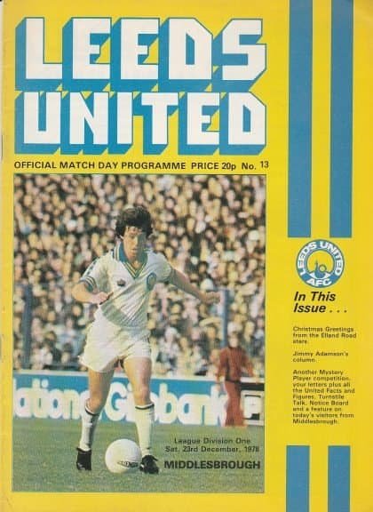 Leeds United v Middlesbrough 23-Dec-1978