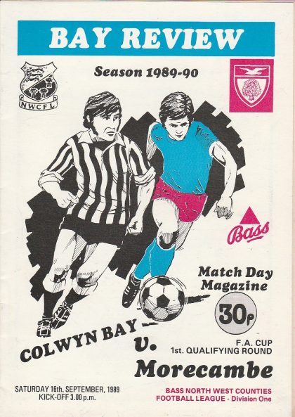 Colwyn Bay v Morecambe 16-Sep-1989