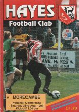 Hayes v Morecambe  23-Aug-1997
