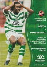 Glasgow Celtic v Motherwell 10-Sep-1997