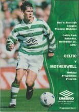 Glasgow Celtic v Motherwell 15-Nov-1997