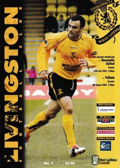 Livingston v Newcastle United  27-Jul-2003