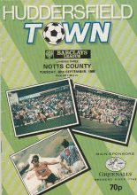 Huddersfield Town v Notts County 20-Sep-1988
