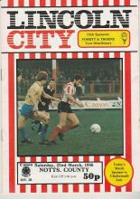 Lincoln City v Notts County 22-Mar-1986