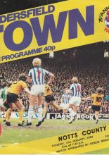 Huddersfield Town v Notts County 31-Jan-1984
