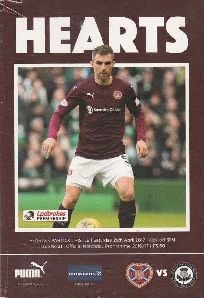 Heart of Midlothian v Partick Thistle  29-Apr-2017