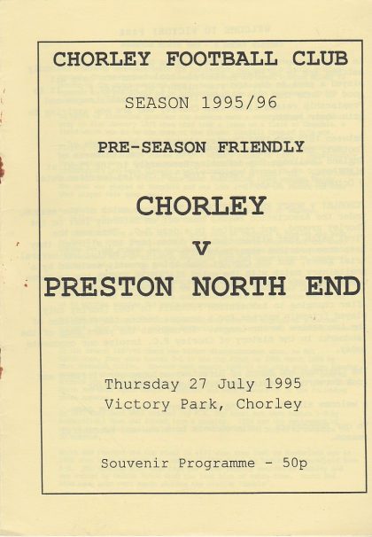 Chorley v Preston North End 27-Jul-1995