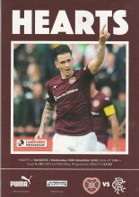 Heart of Midlothian v Glasgow Rangers 30-Nov-2016