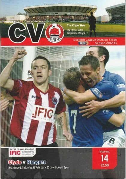 Clyde v Glasgow Rangers 16-Feb-2013