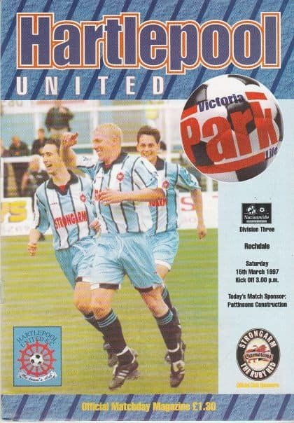Hartlepool United v Rochdale  15-Mar-1997