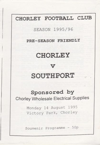 Chorley v Southport  14-Aug-1995