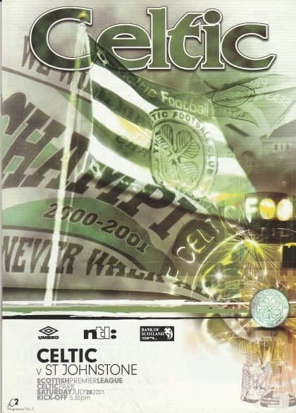 Glasgow Celtic v St Johnstone 28-Jul-2001