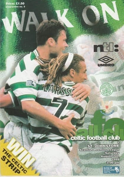 Glasgow Celtic v St Johnstone 07-Aug-1999