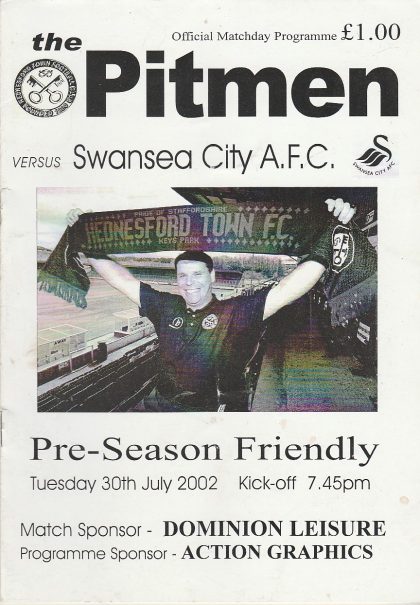 Hednesford Town v Swansea City 30-Jul-2002
